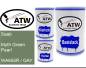 Preview: Saab, Myth Green Pearl, WA655R / GAY: 500ml Lackdose + 500ml Klarlack + 250ml Härter - Set, von ATW Autoteile West.